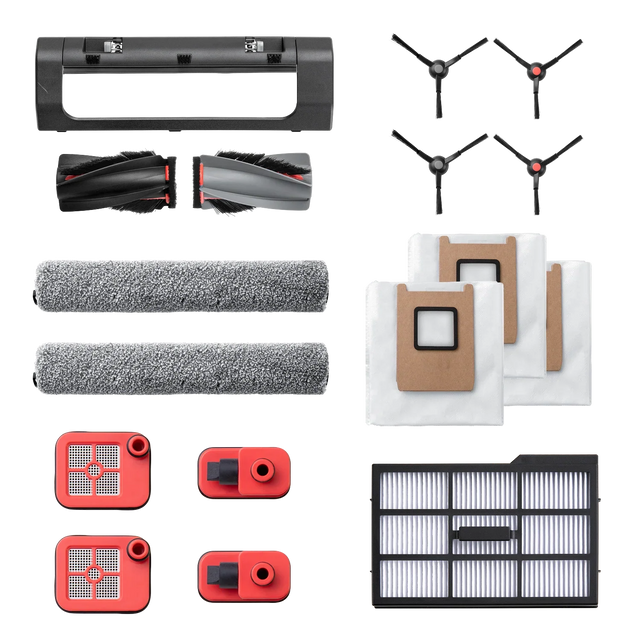 eufy Omni E25 and E28 - Robot Vacuum Accessories Package, Brushes, Bags and Mops