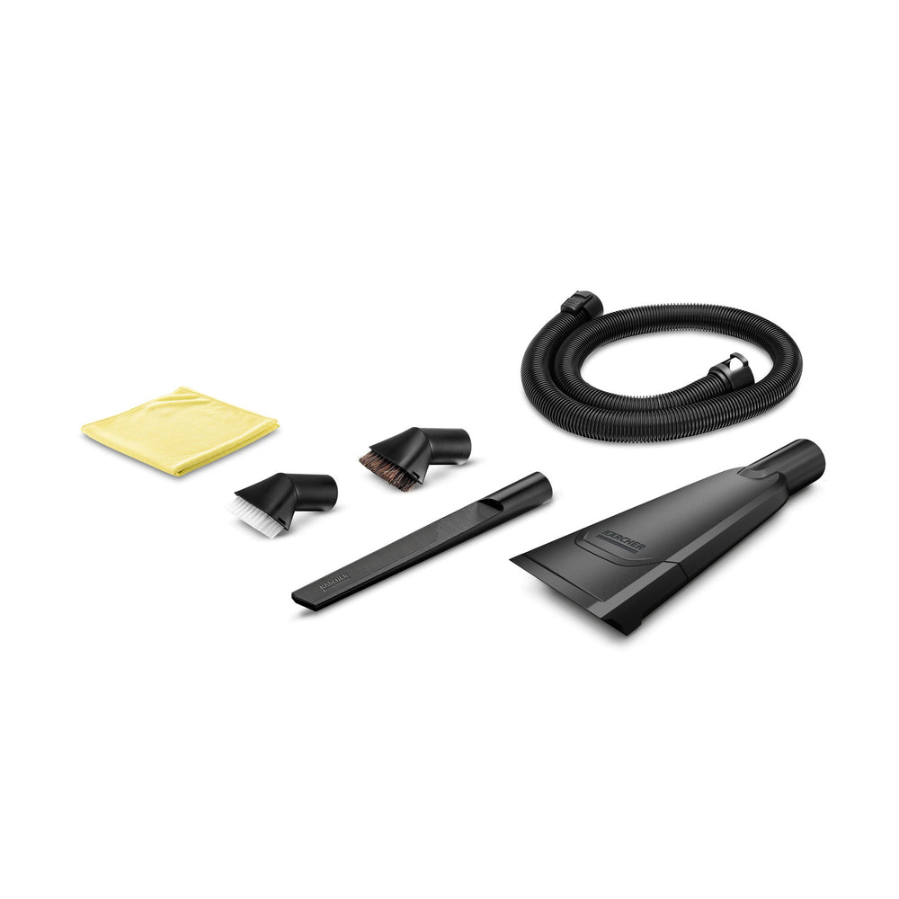 Karcher WD - Car Interior Cleaning Kit, 6 Piece with 1.5 m Extension Hose